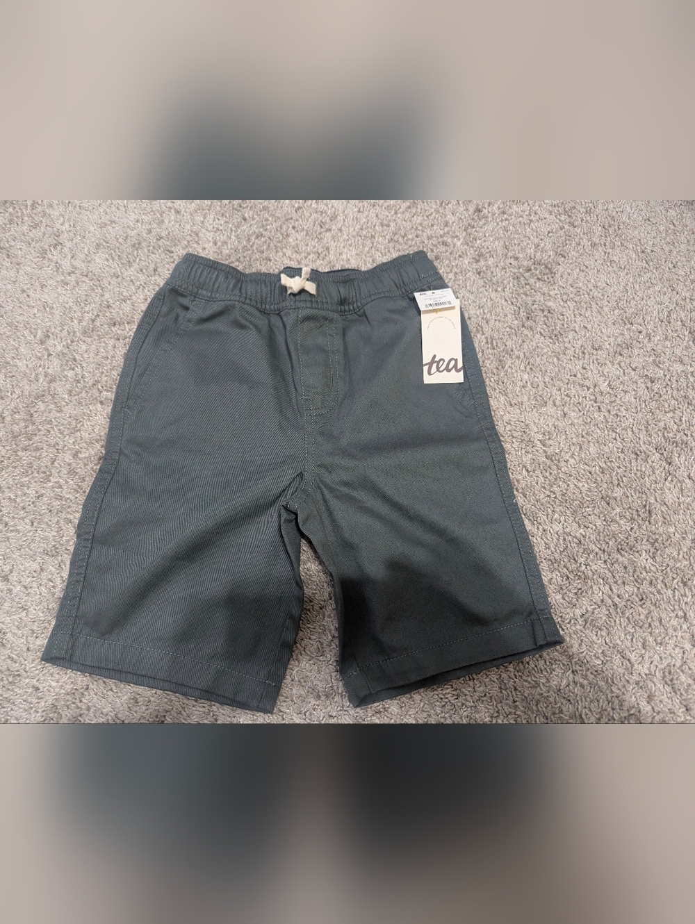 Tea Collection Boys Twill Discovery Shorts Bay Leaf NWT